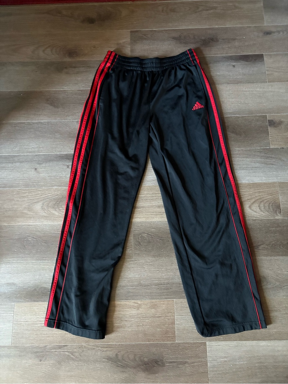 Adidas Black and Red Joggers